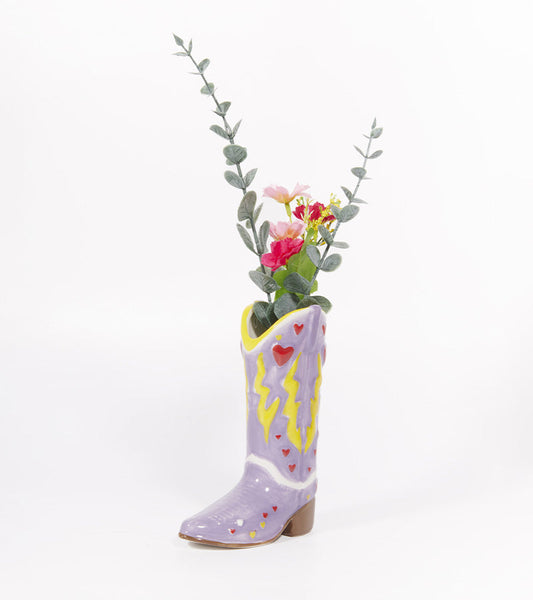 Petit vase botte de cowboy