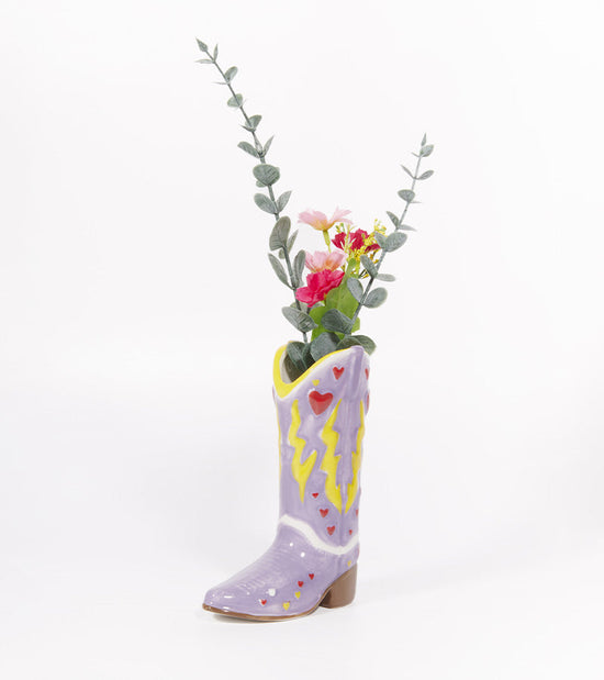 Petit vase botte de cowboy