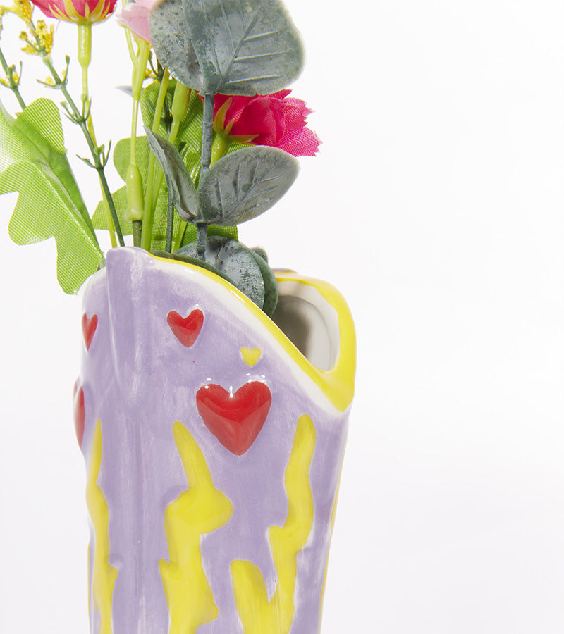 Petit vase botte de cowboy