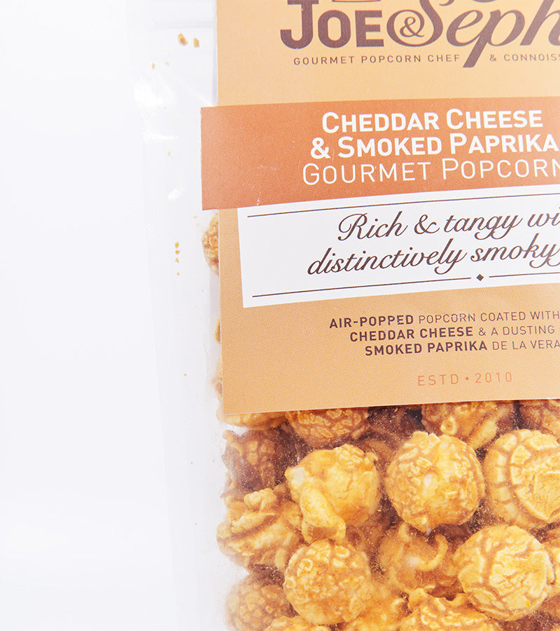 Popcorn au fromage cheddar et paprika fumé
