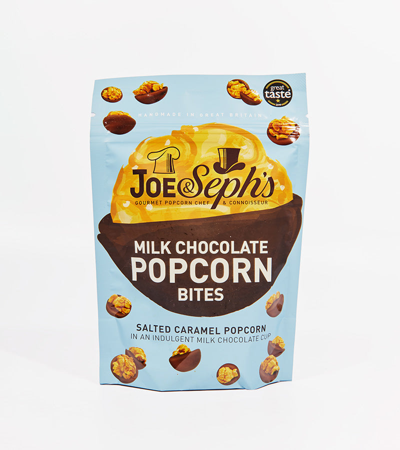 Popcorn avec coque de chocolat au lait
