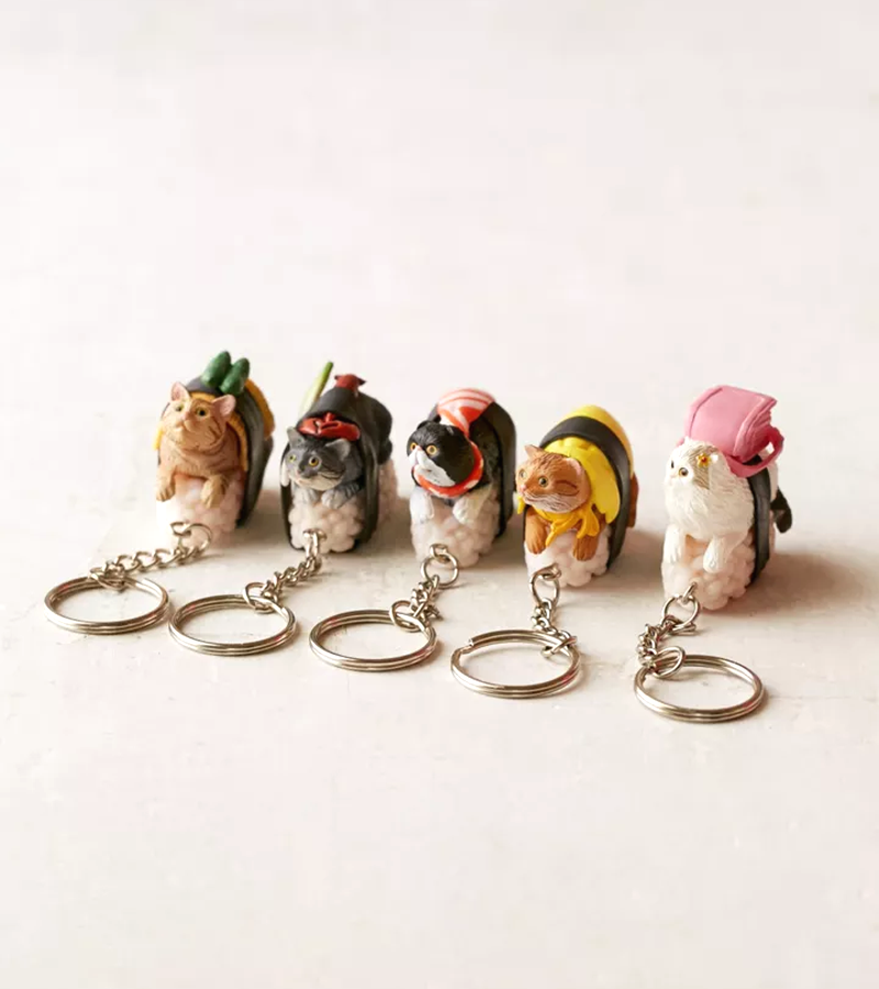 Porte-clés Sushi cats - Blind box  Clever idiots