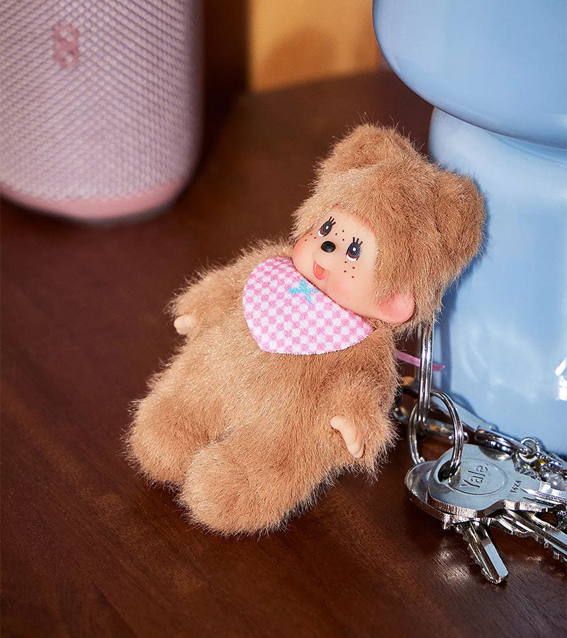 Porte-clés Monchhichi Kiki beige