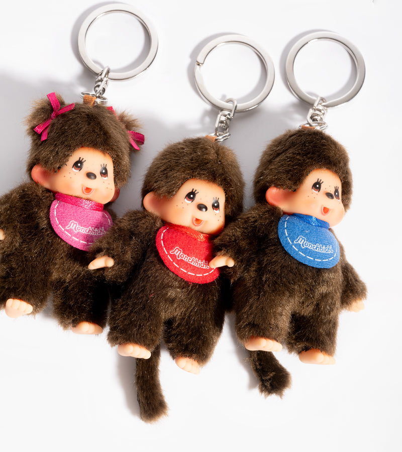 Portachiavi classico Monchhichi Kiki - Modello a sorpresa