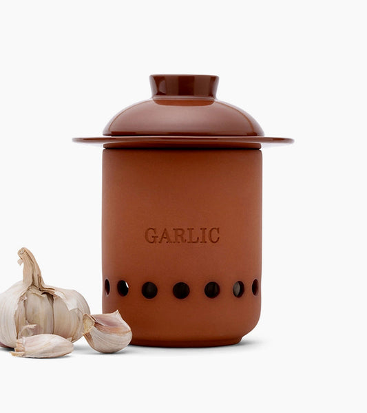 Barattolo per aglio in terracotta