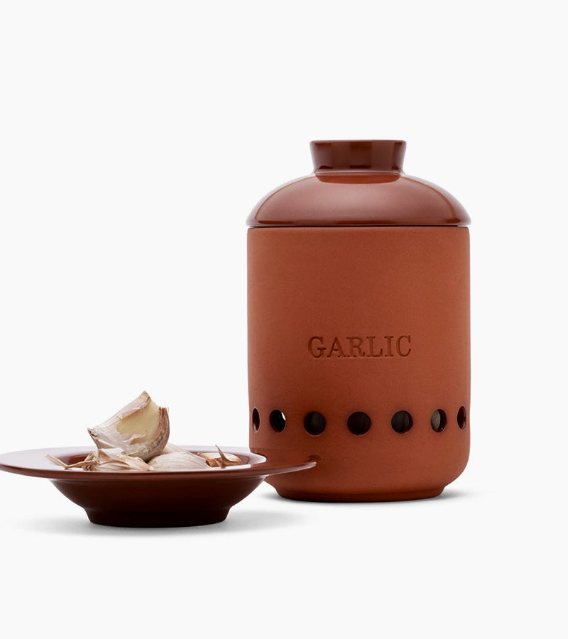 Barattolo per aglio in terracotta