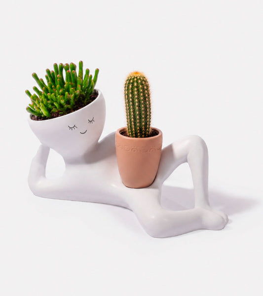 Vaso per piante omino pigro
