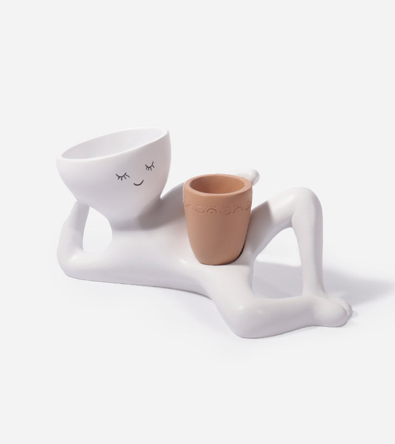 Vaso per piante omino pigro