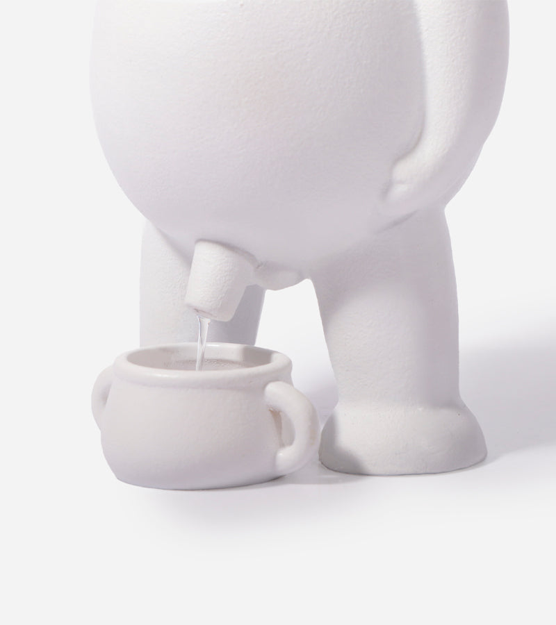 Vaso per piante che fa pipì