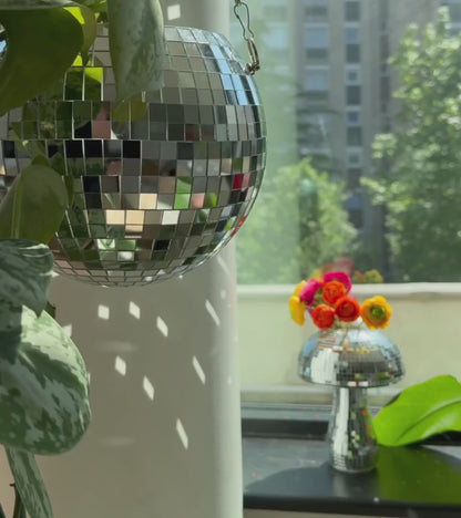 Vaso per piante palla da discoteca