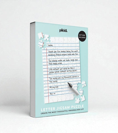 Puzzle personnalisé avec petite lettre