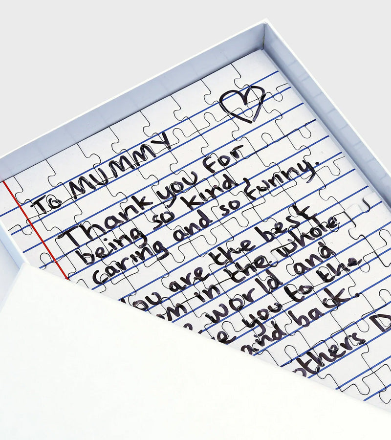 Puzzle personnalisé avec petite lettre