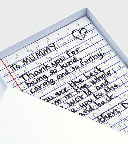 Puzzle personnalisé avec petite lettre