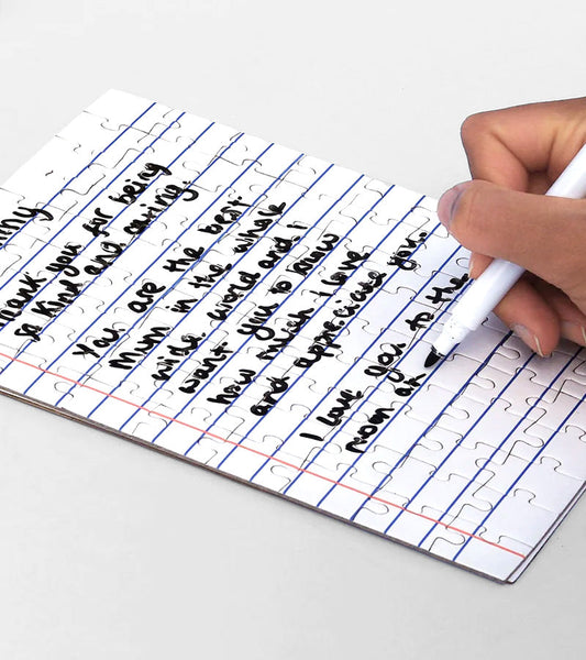 Puzzle personnalisé avec petite lettre