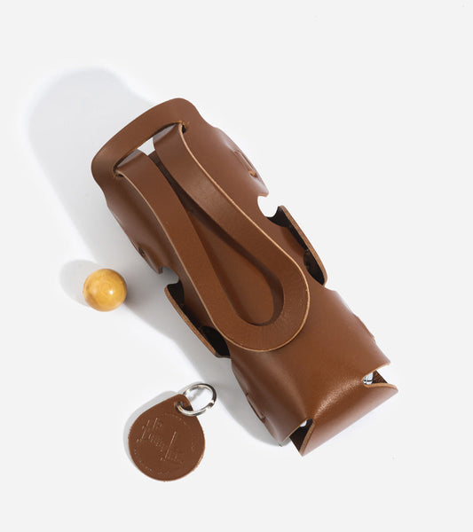 Borsa da bocce in pelle