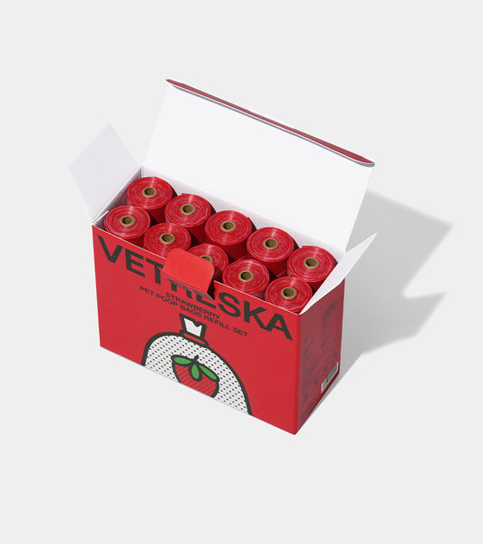 Sacs à crottes à la fraise  Vetreska