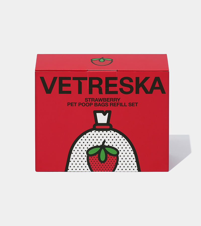 Sacs à crottes à la fraise  Vetreska