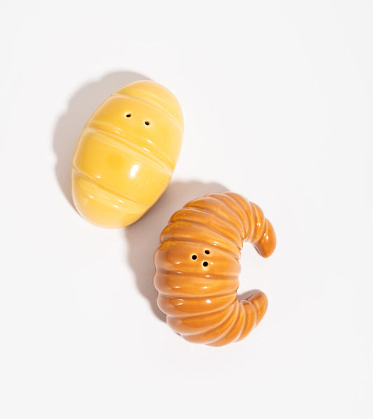 Salière et poivrière baguette et croissant