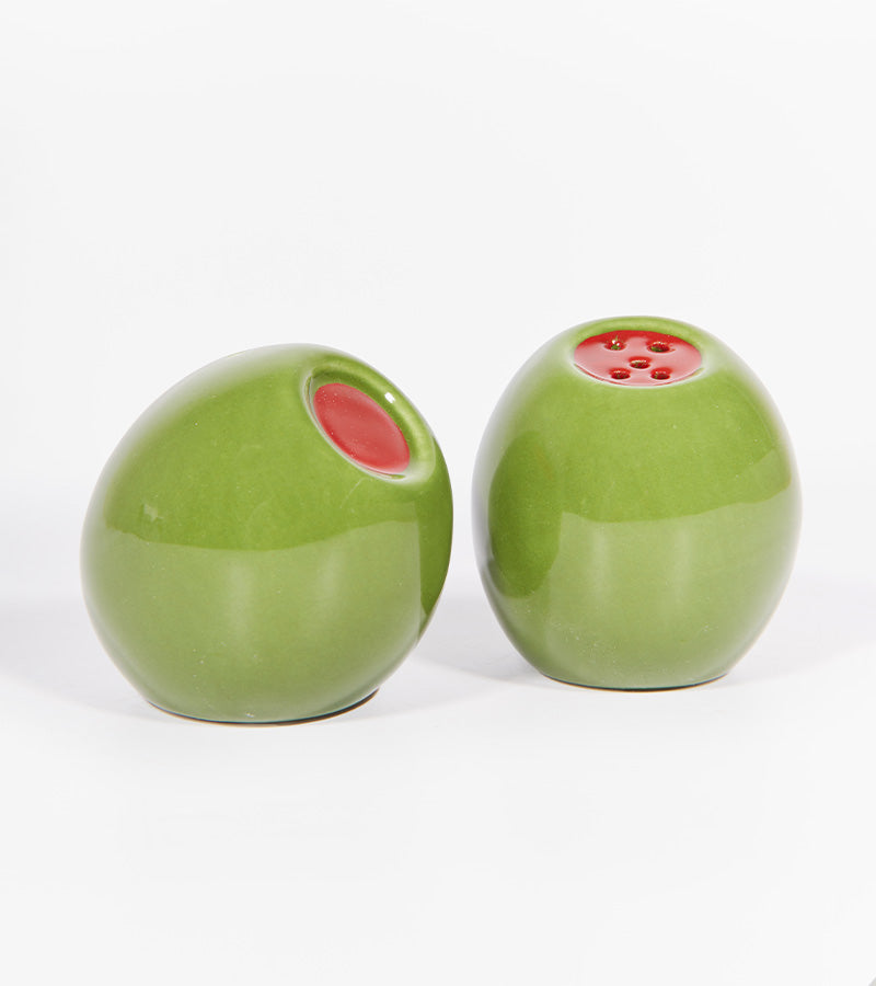 Salière et poivrière olive