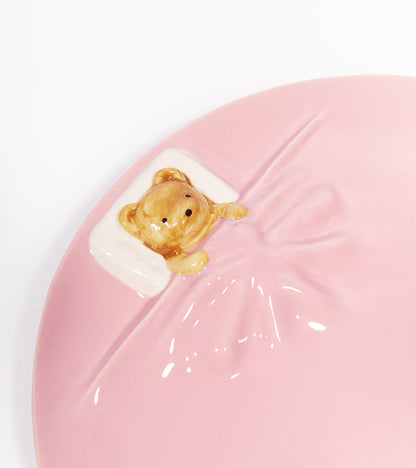 Set de 2 assiettes Ourson endormi