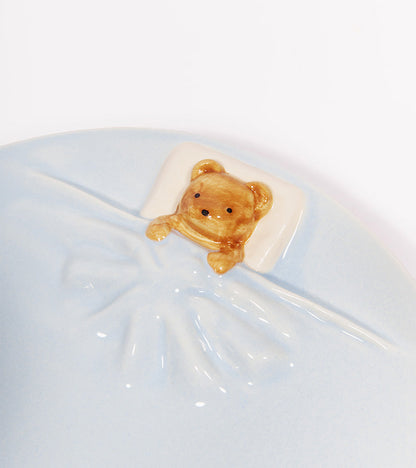 Set de 2 assiettes Ourson endormi