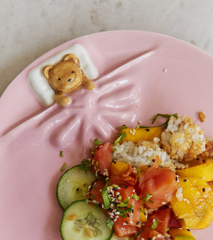 Set de 2 assiettes Ourson endormi