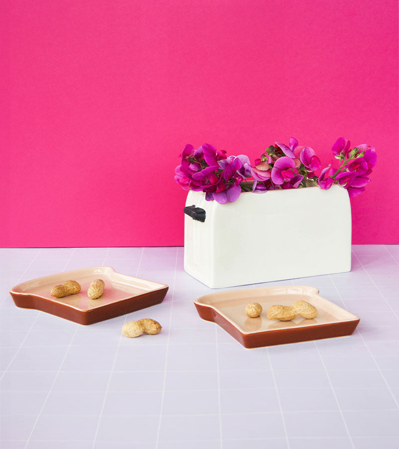 Set di due piatti per toast