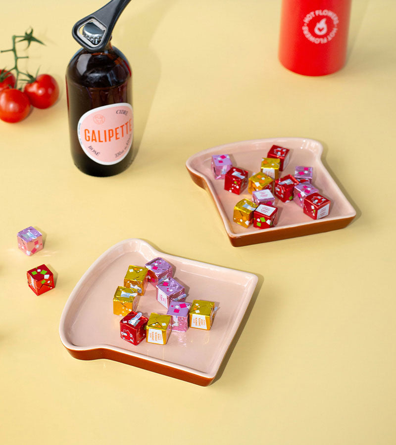 Set de deux assiettes toast