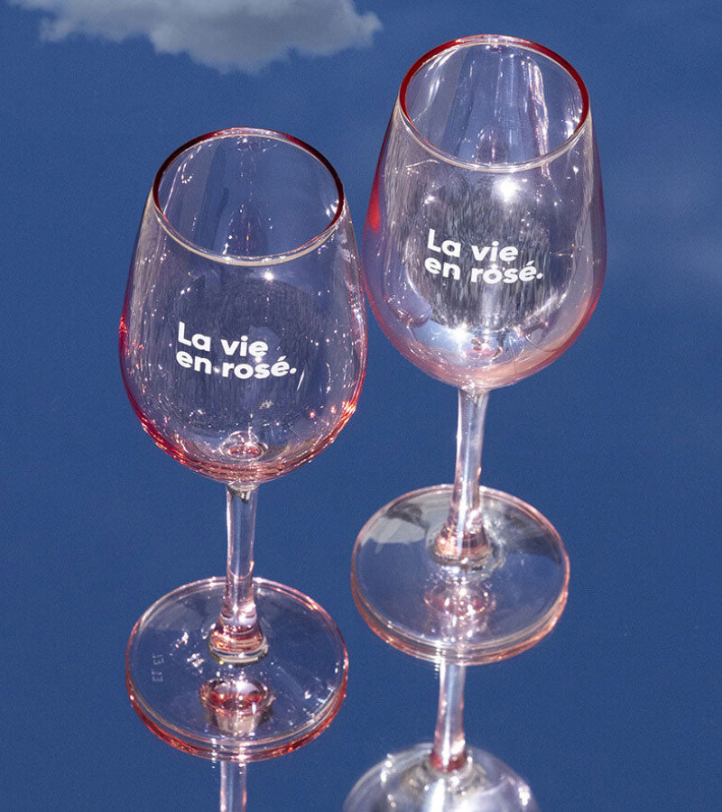 Set di due bicchieri - La vita in rosé