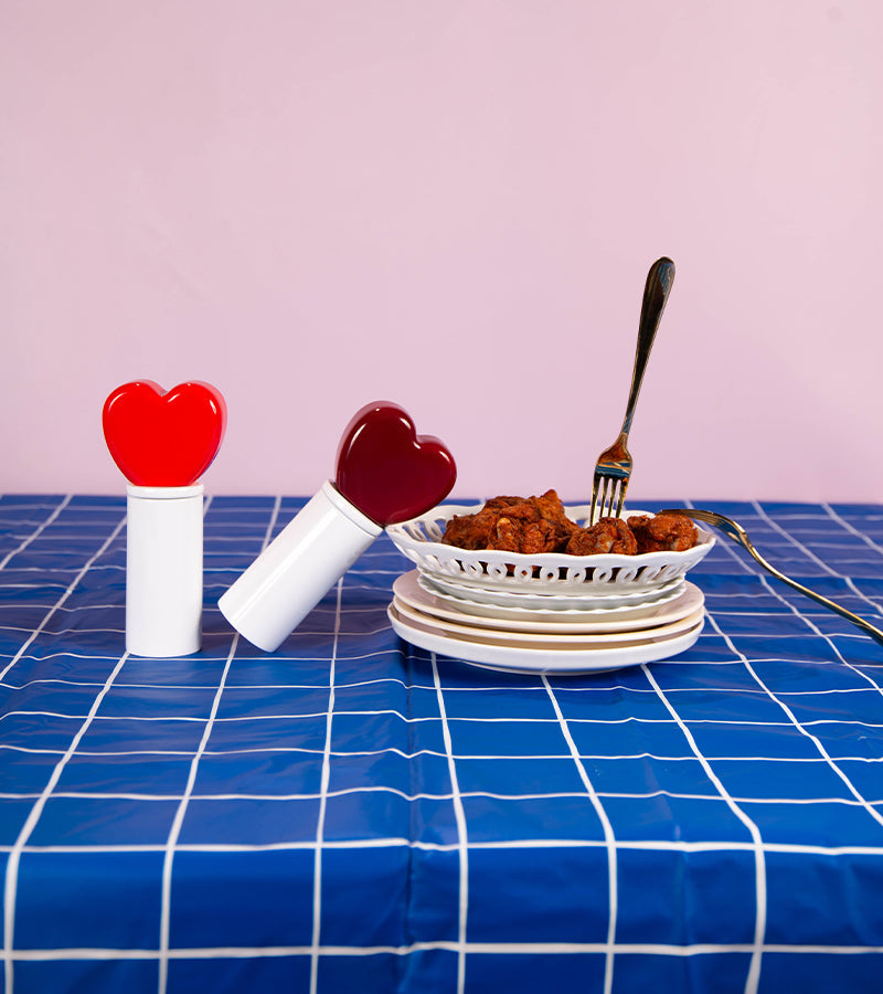 Set di macinini per spezie a cuore