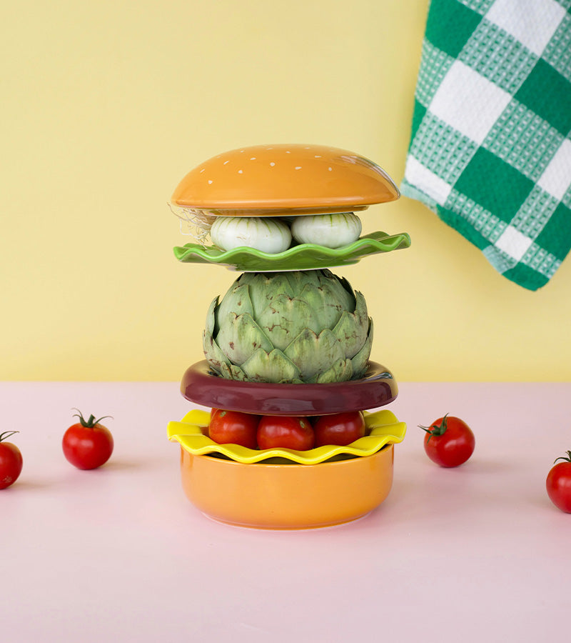 Set di piatti hamburger
