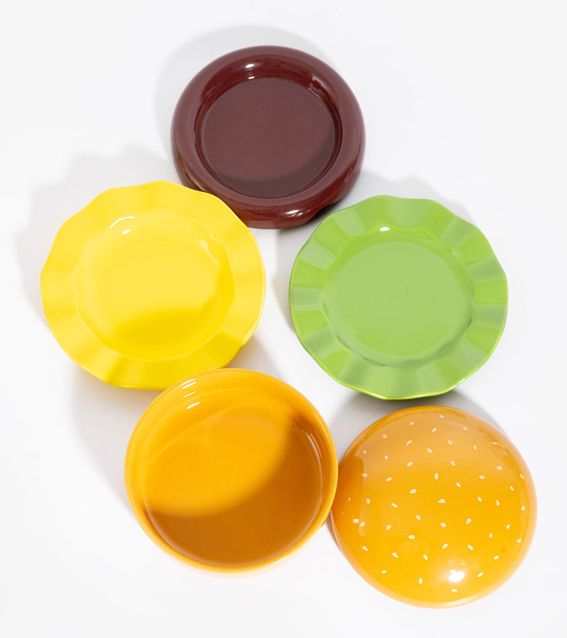 Set di piatti hamburger