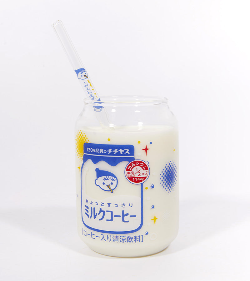 Set bicchiere e cannuccia kawaii