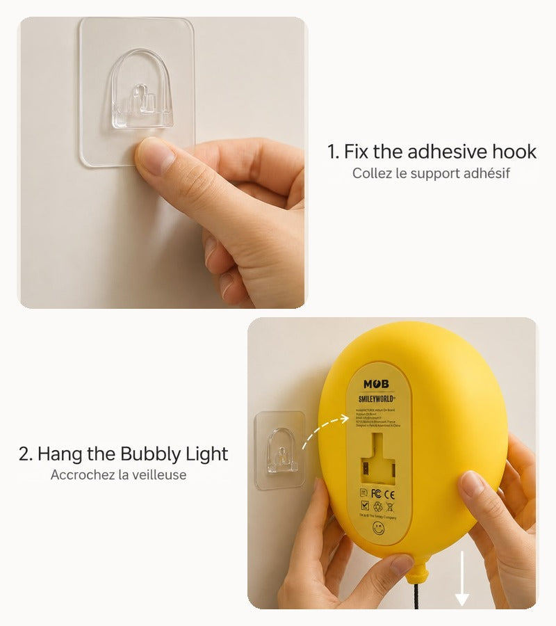 Luce notturna da parete a forma di smiley 😊💡