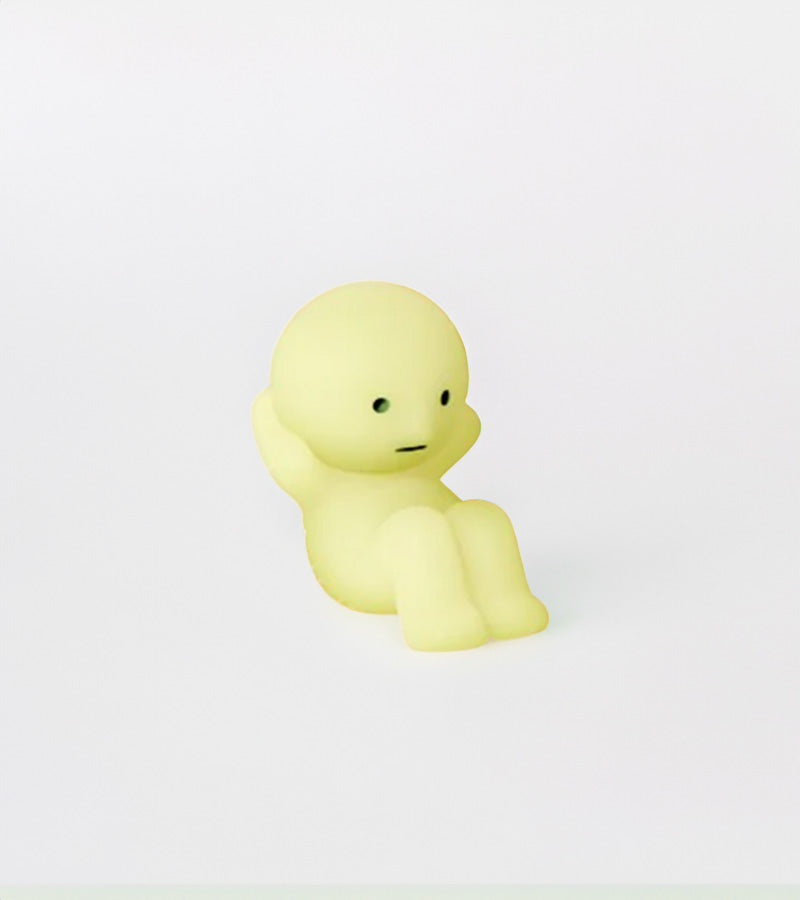 Figurine fluorescente Smiski - série Exercising 