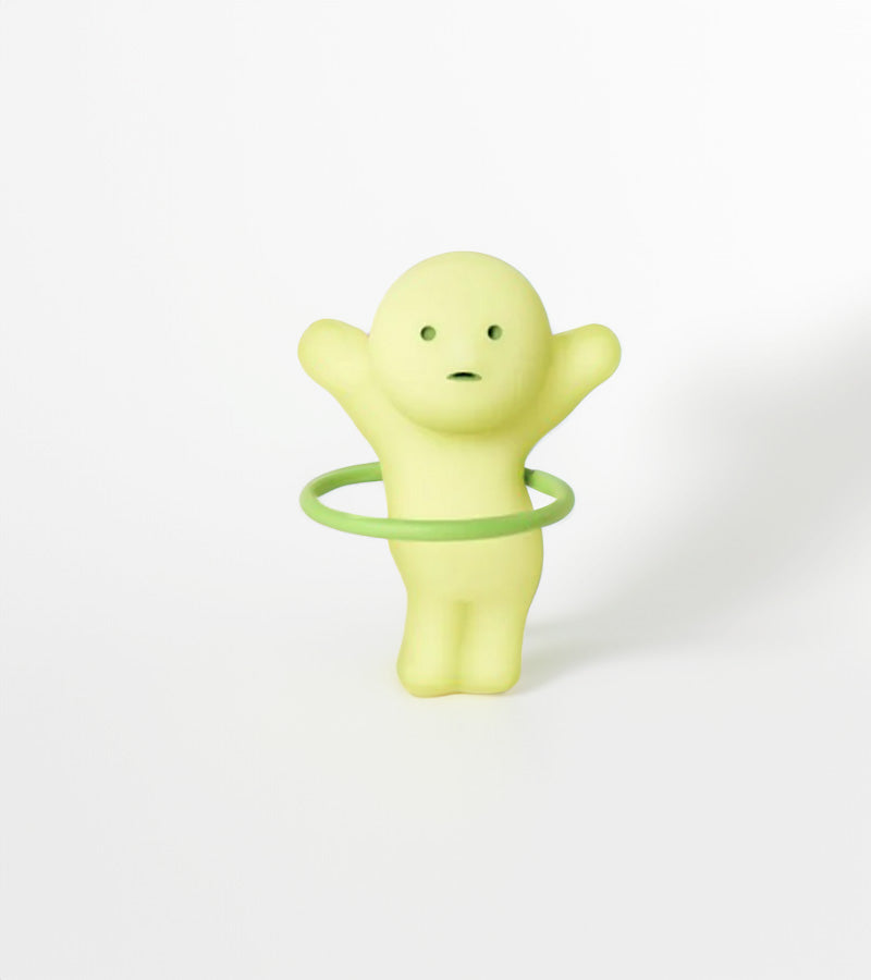 Figurine fluorescente Smiski - série Exercising 