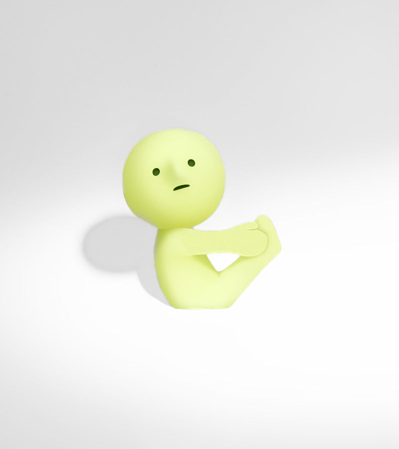 Figurine fluorescente Smiski - série Yoga 