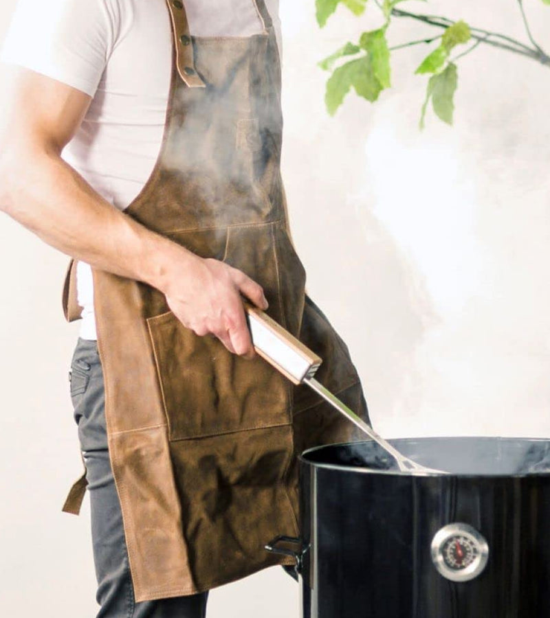 Grembiule da barbecue in pelle