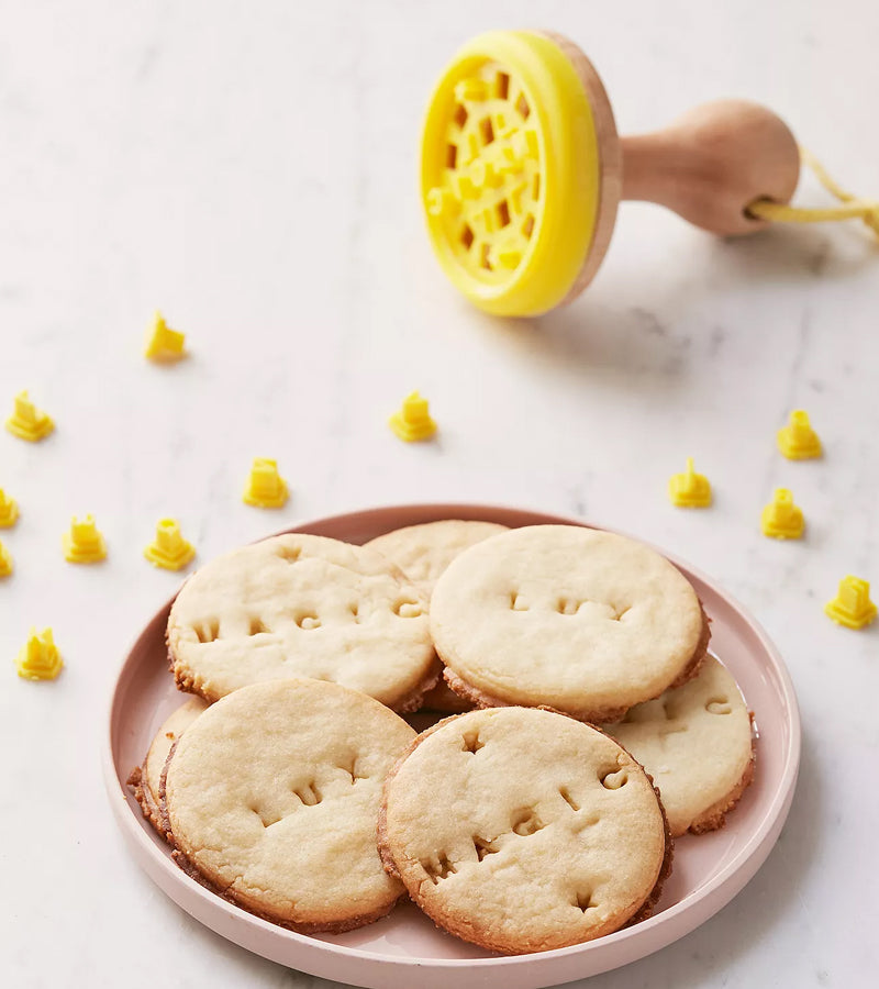 Timbro per biscotti con lettere intercambiabili