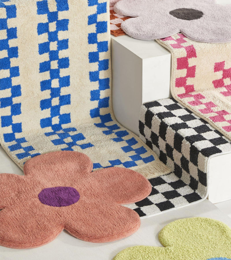 Tapis de bain flower Lilas  L'expressionist