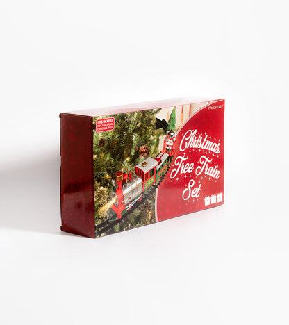 Train de noël décoration sapin