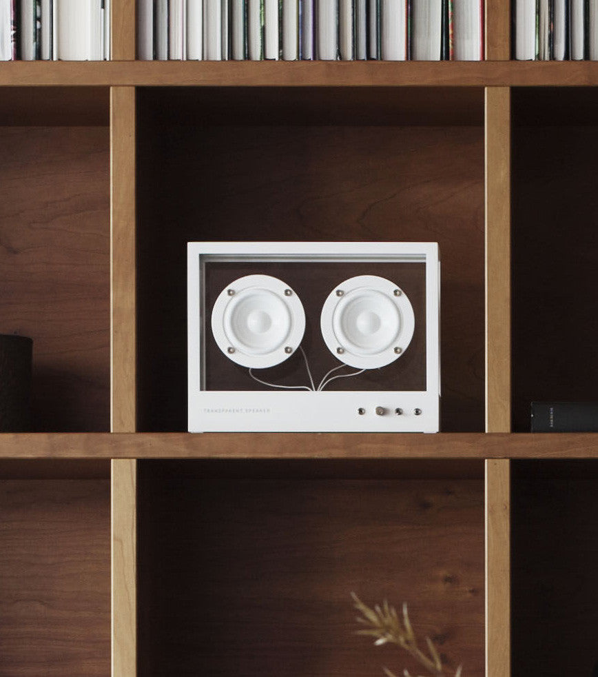 Cassa con speaker trasparente - Piccola