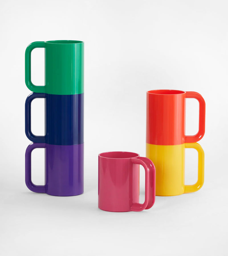 Set di 6 tazze rainbow Vaisselle Max - Heller