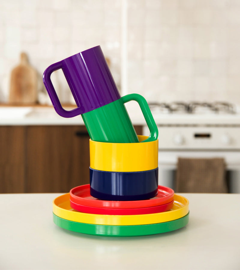 Set di 6 piatti rainbow Vaisselle Max - Heller