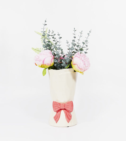 Vaso Bouquet con fiocco