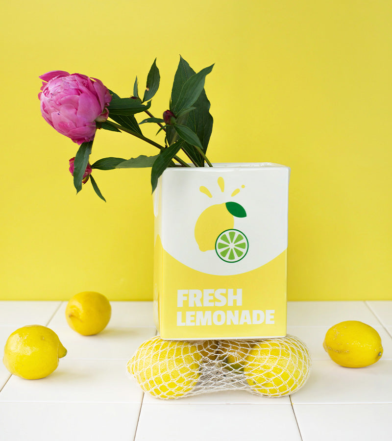Vaso mattoncino di limonata