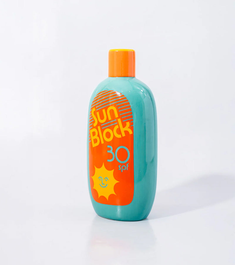 Vase crème solaire