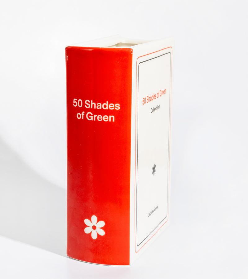 Vaso libro "50 shades of green"