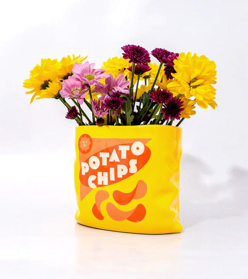 Confezione di patatine in vaso