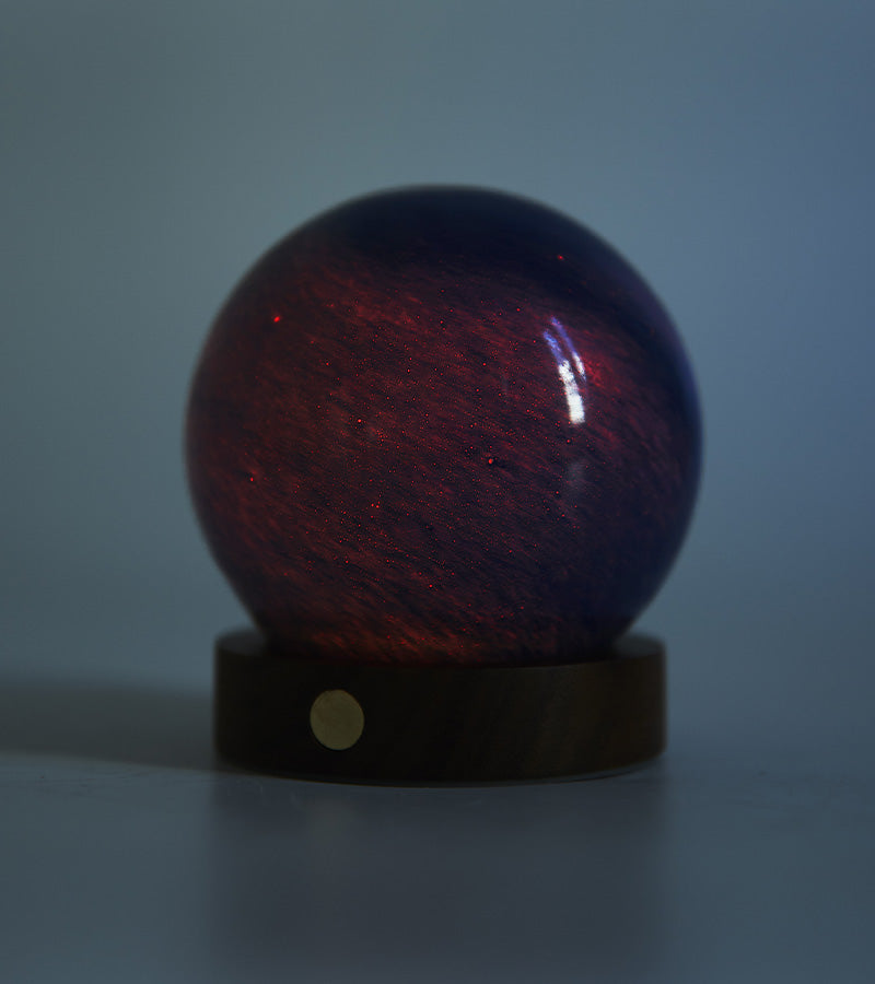 Veilleuse astrale en verre